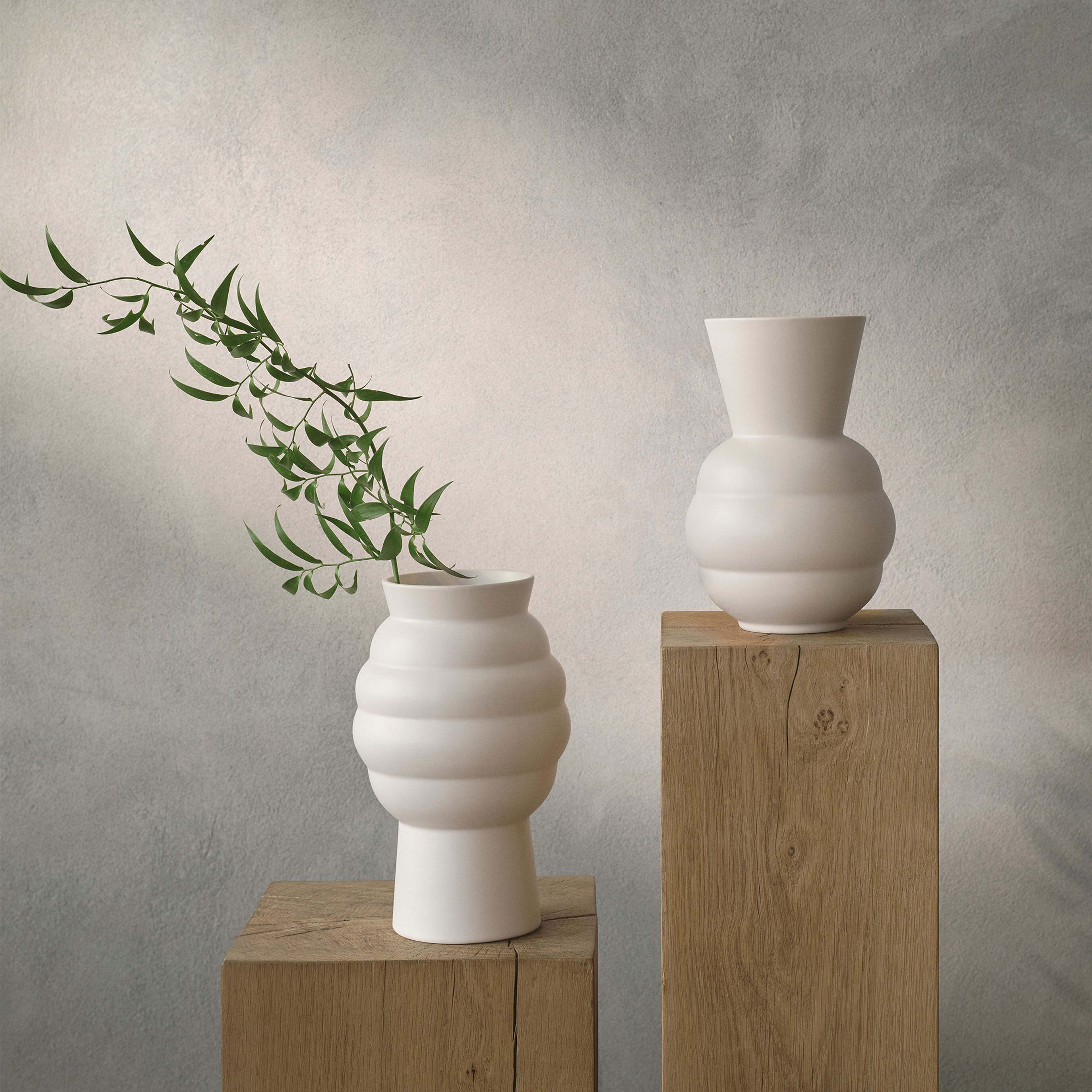 Knabstrup Maljakko Tortus Archie 23,5 cm, valkoinen