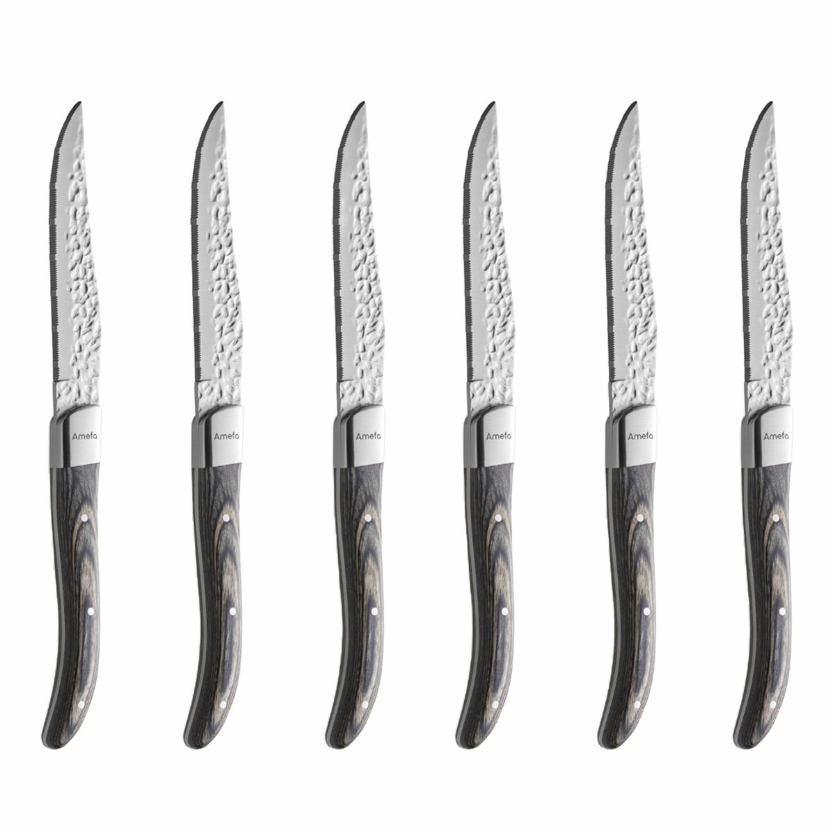 Amefa Royal Steak Lunar grillknivar, 6-pack