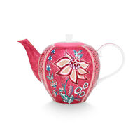 PIP Studio Flower Festival teekannu 1,6 litraa, vaaleanpunainen
