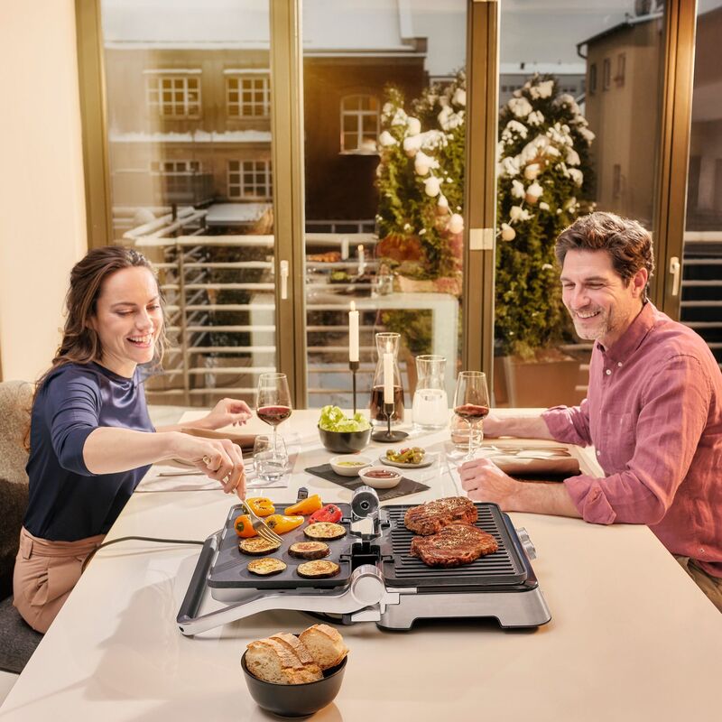 CG9047 MultiGrill 9 kontaktigrilli, hopea