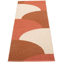 Pappelina Hill matto 70 × 180 cm, brick/rust/cream