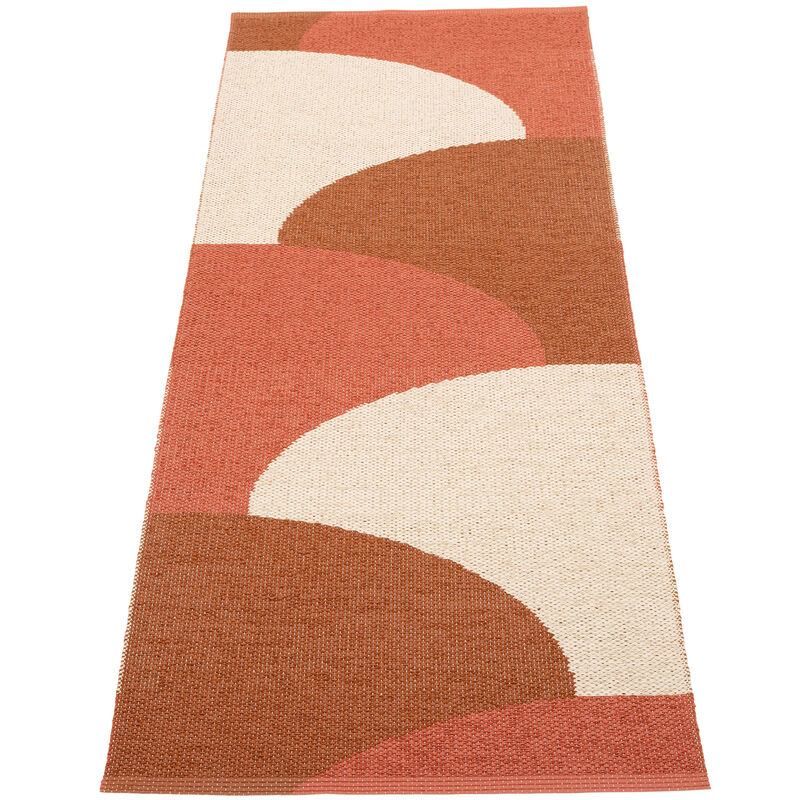 Pappelina Hill Tæppe 70x180 cm, brick/rust/cream 