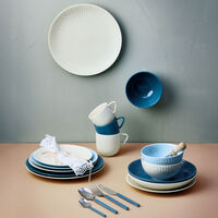 Confetti tallerken 24 cm, aqua