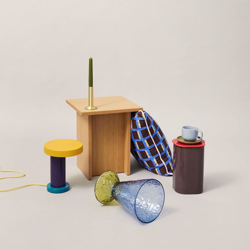 kopp med fat, sand/grön