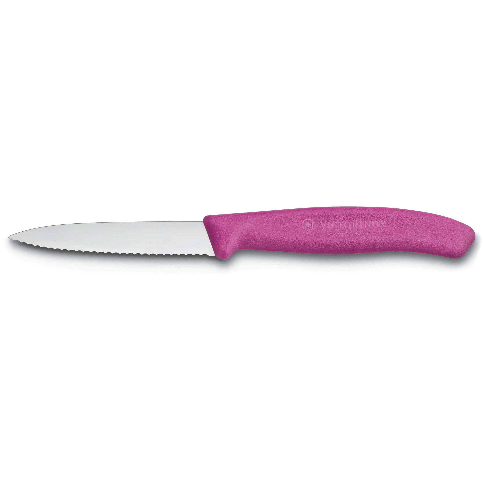 Victorinox - Swiss Classic grønnsakskniv 18,9 cm bølget nylon rosa