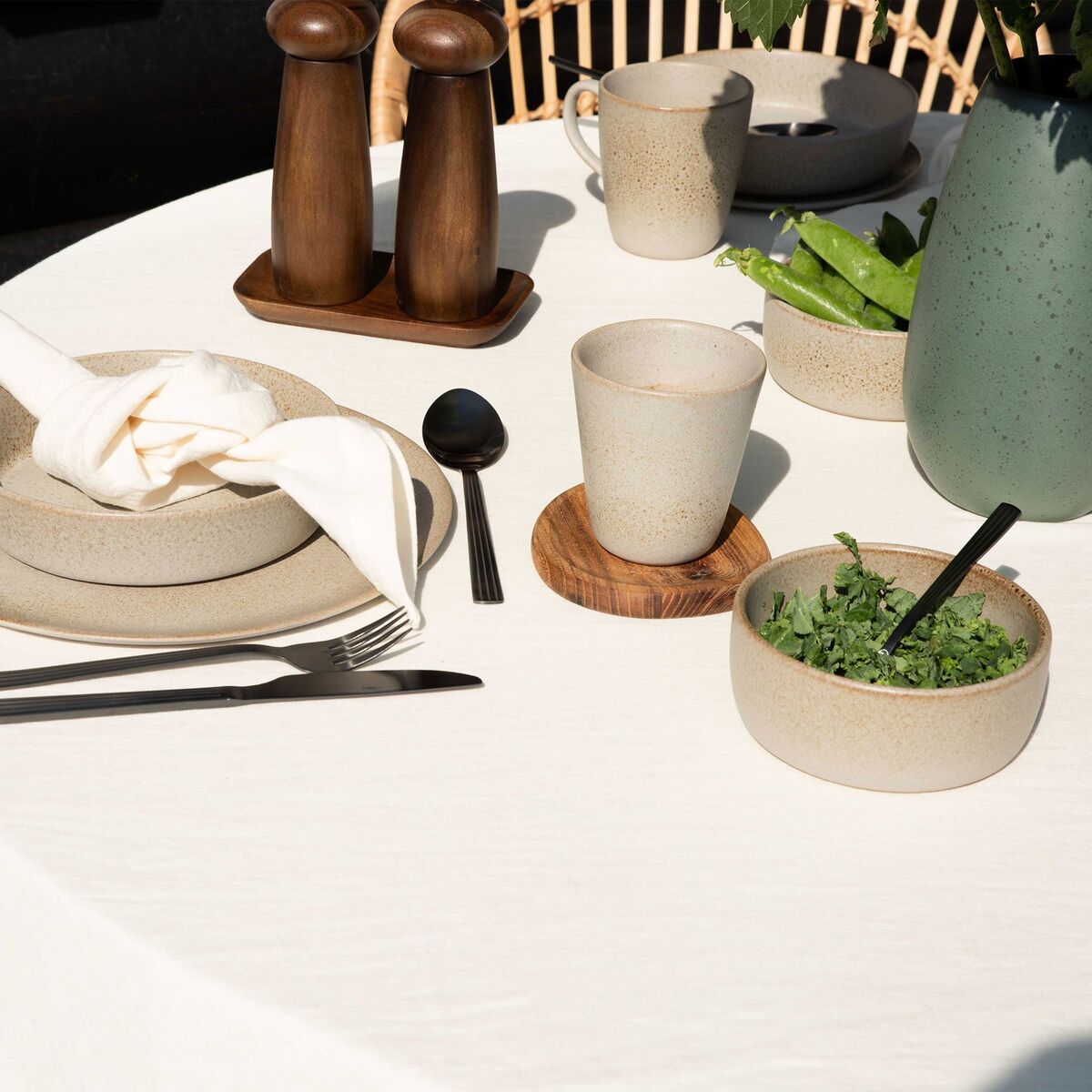 mugg med handtag 35 cl, sandy beige