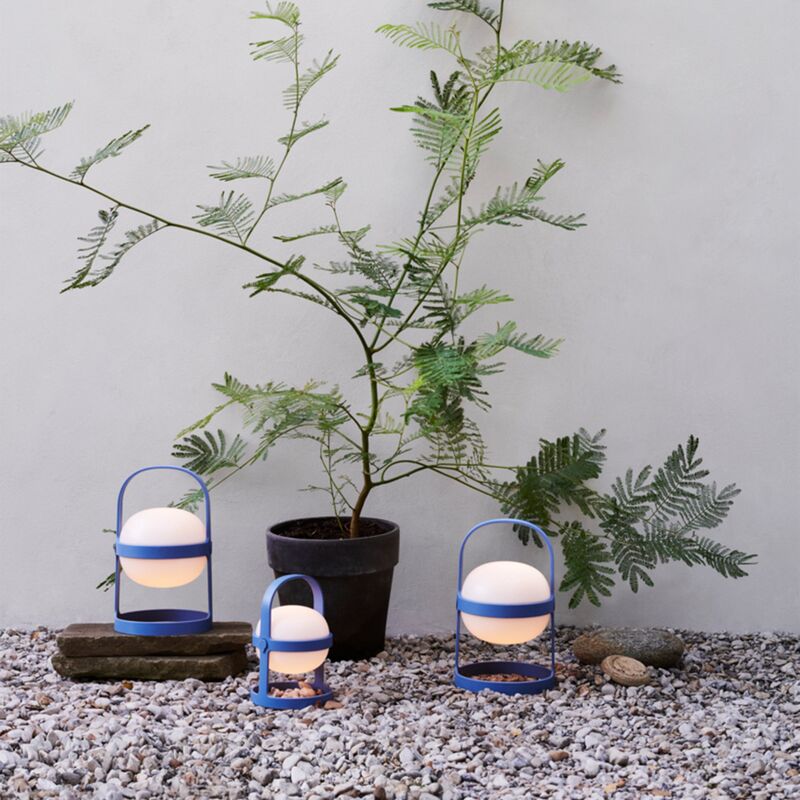 Soft Spot Solar Circular lanterne 25 cm, sky blue