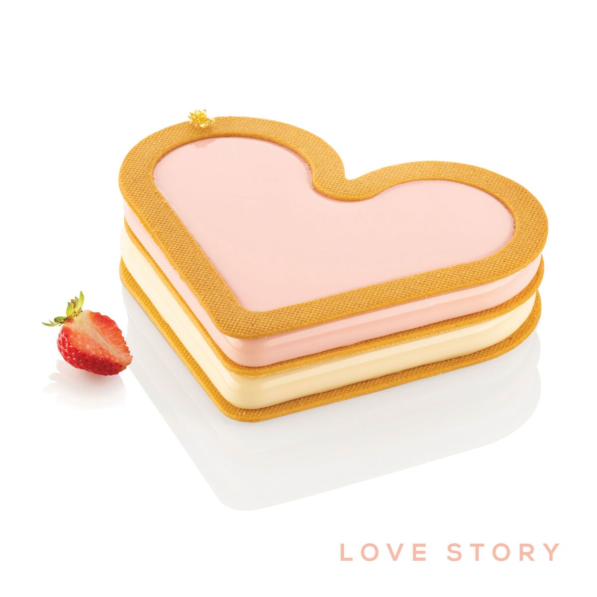 Love Story silikonimuotit ja kakkuleikkuri