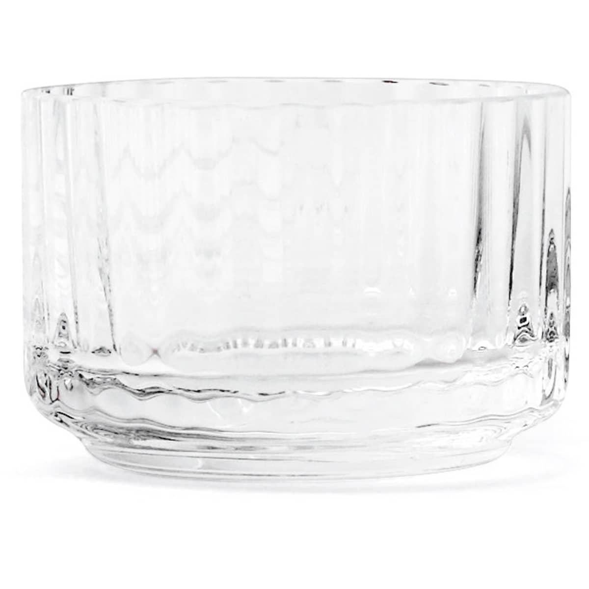 Lysestake, glass liten, klar