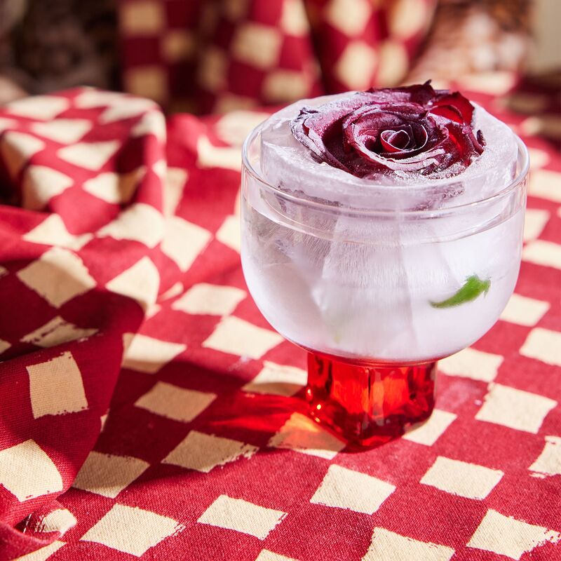 Love kökshandduk 50x70 cm 2-pack, röd/sand