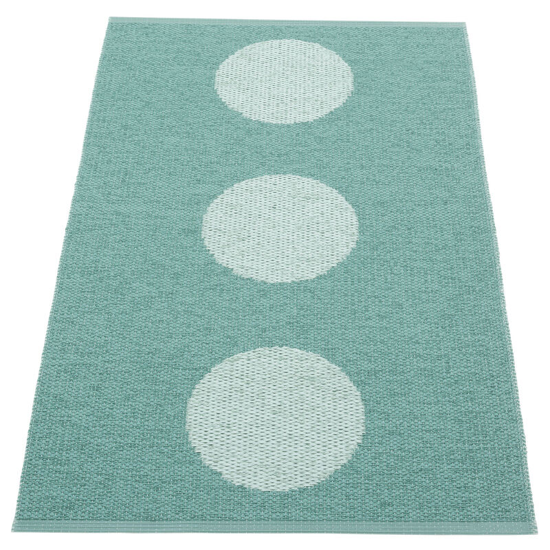 Pappelina Vera Pop teppe 70 × 120 cm, jade/turquoise