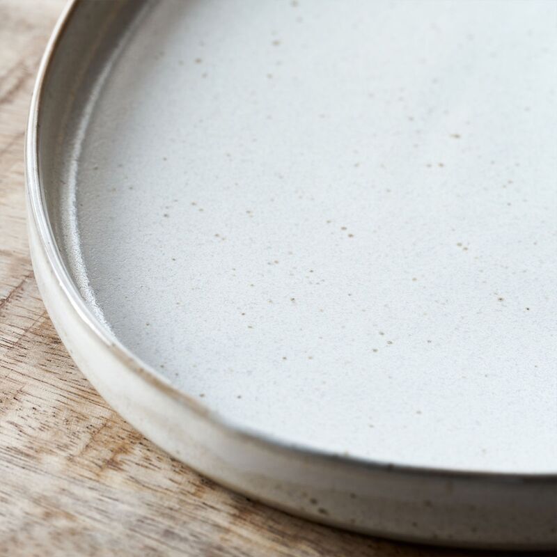 Pion serveringsfad 31 cm, grå/hvid