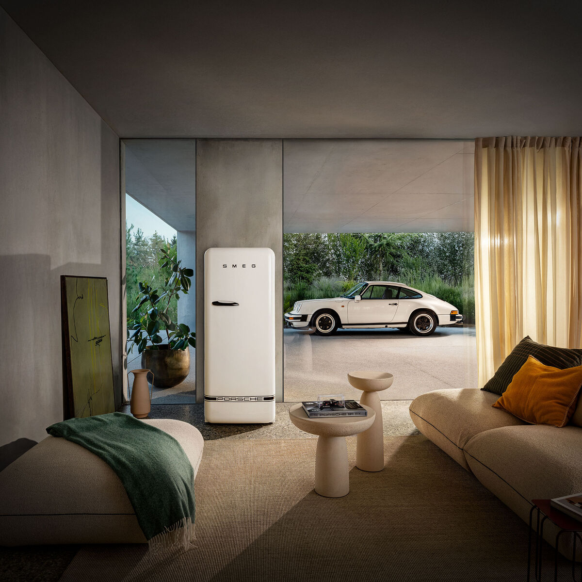 Porsche Special Edition kjøleskap med fryseboks FAB28RDPCW6, carrara white