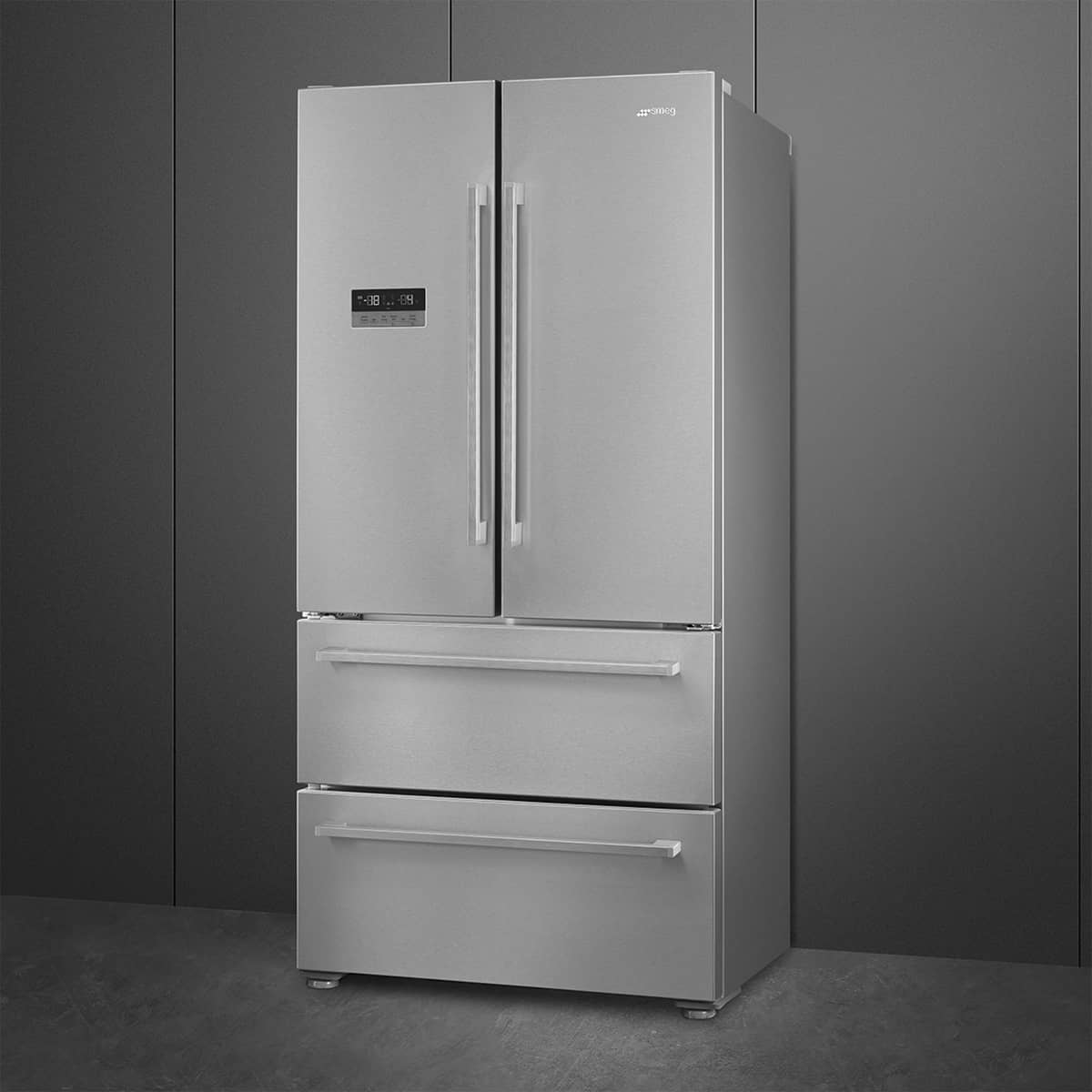 FQ55FXDE Kyl/Frys, rostfritt stål