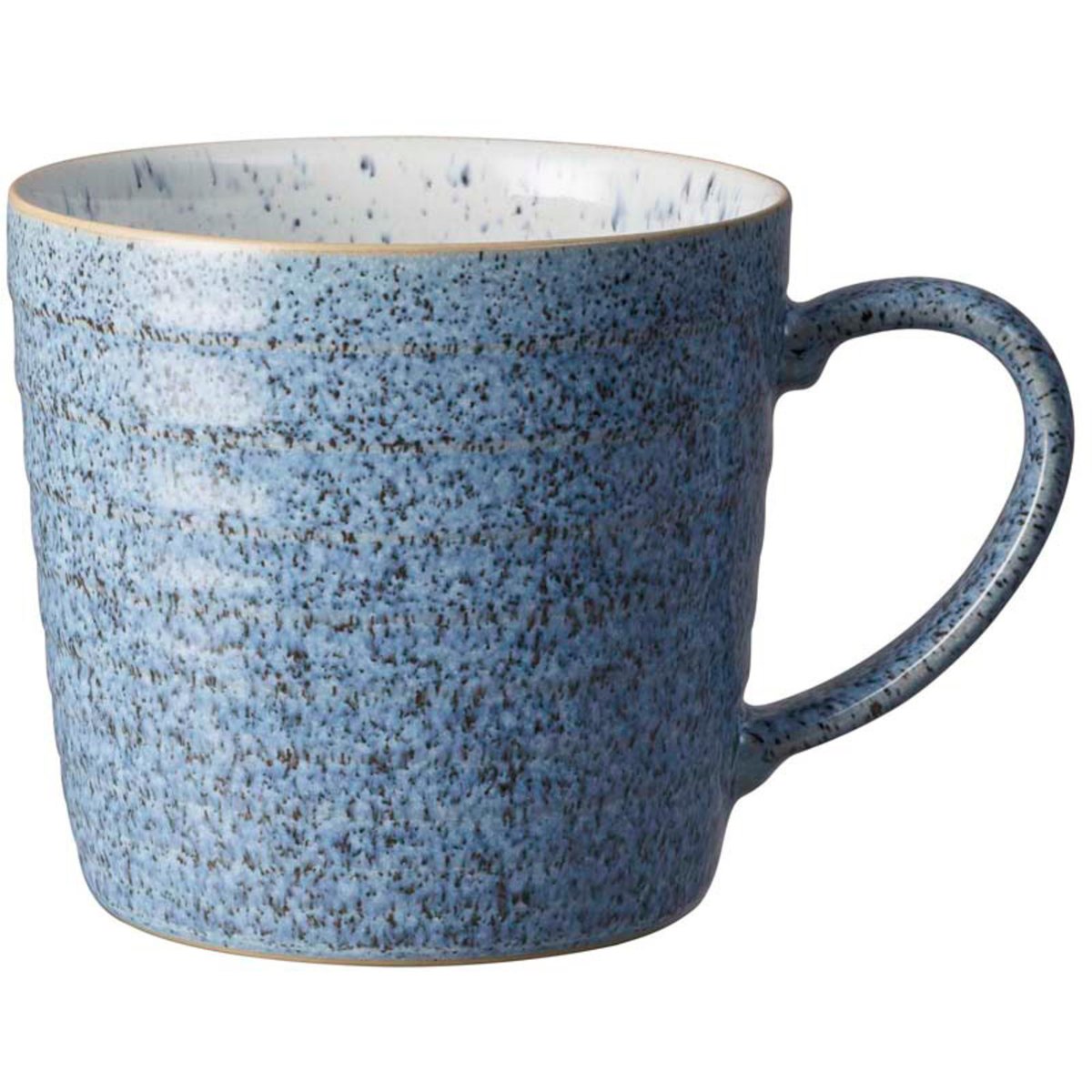Studio Blue Ridged Krus 40 cl, Flint/ Chalk