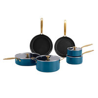 Combekk Stekepanne- og kasserollesett 10 deler, blå