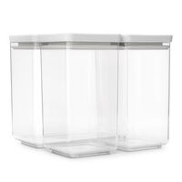 Tasty+ behållarset 3 delar, ljusgrå