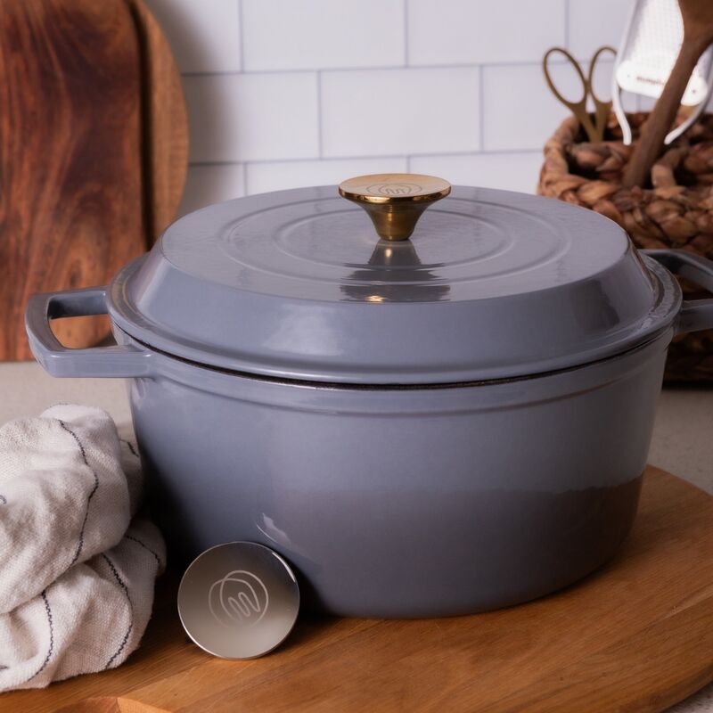 Støbejernsgryde 5 liter, grå