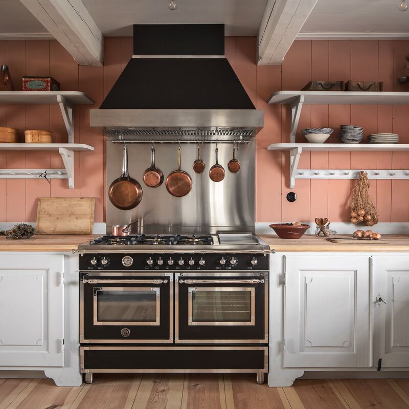 MAS126G2ENET Heritage gaskomfur med dobbeltovn, 120 cm, mat sort