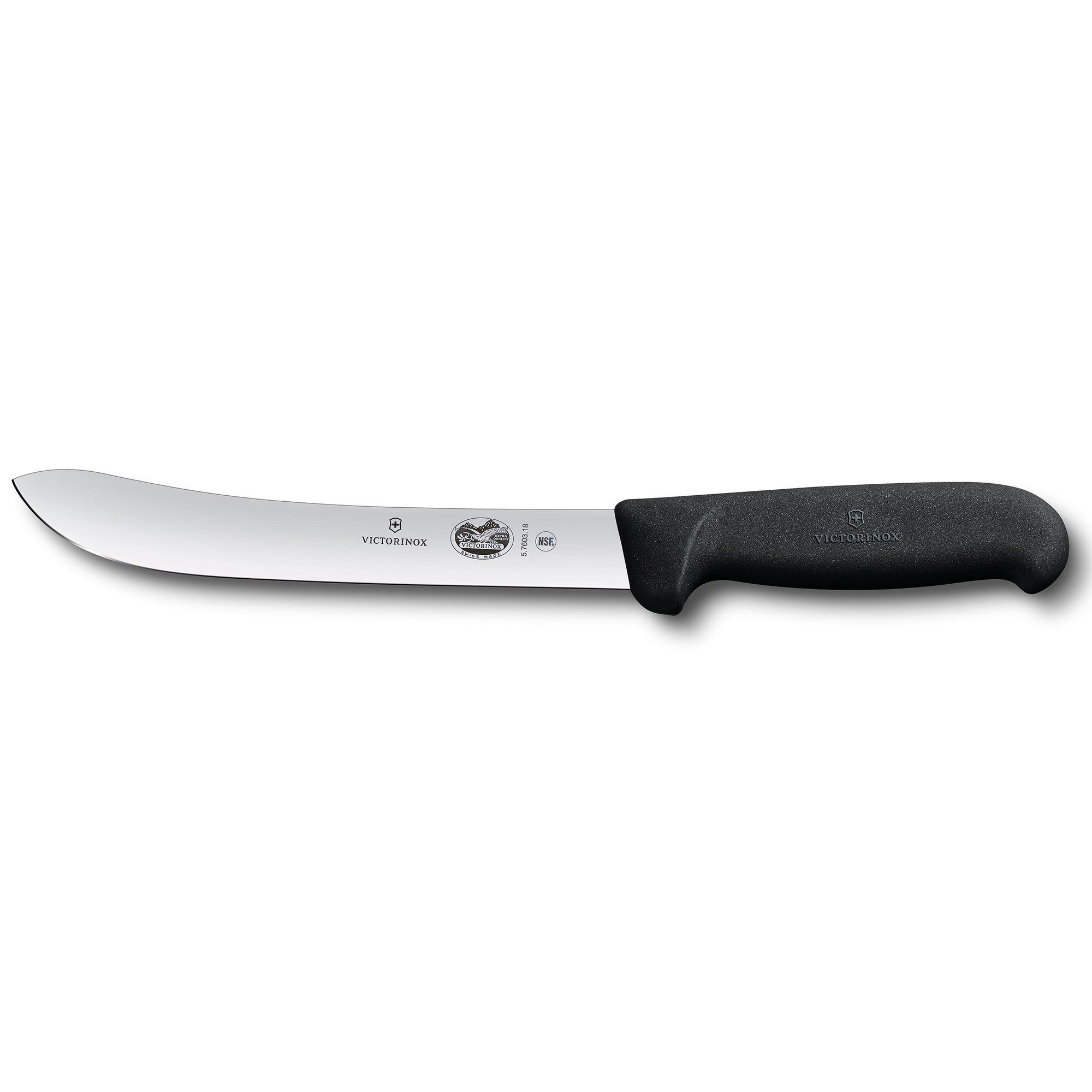 Victorinox - Fibrox slaktekniv buet 18 cm svart