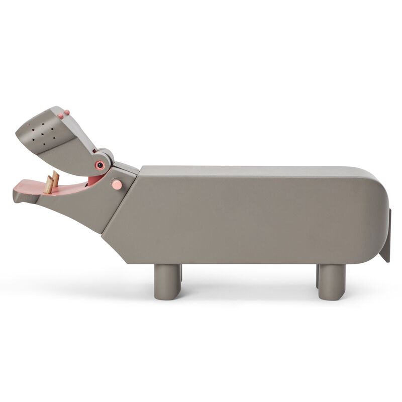 Flodhäst 9 cm, grå