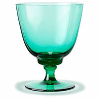 Flow vattenglas på fot 35 cl, emerald green