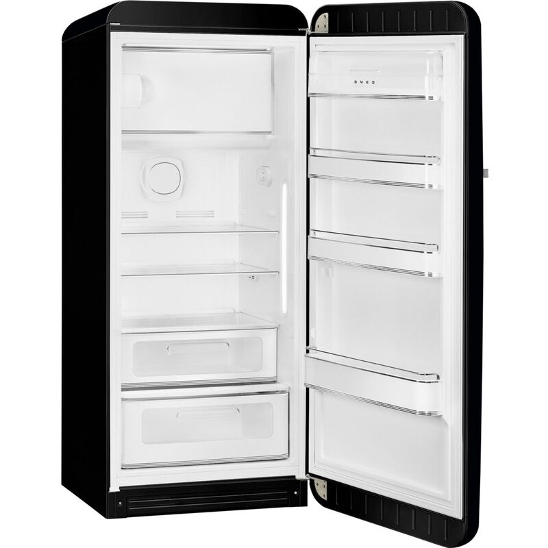 Smeg FAB28RDBLM6 Køleskab Med Fryser 153cm Højrehængt Mattsort