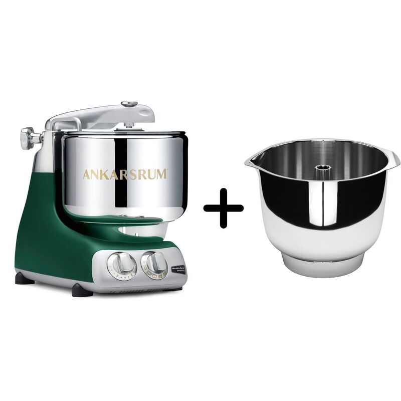 AKM 6230 köksmaskin + Assistent Original vispskål, forest green