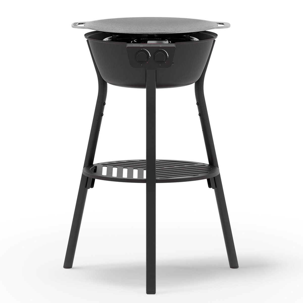 Paistotasosetti kaasupolttimella LL 48 cm, musta
