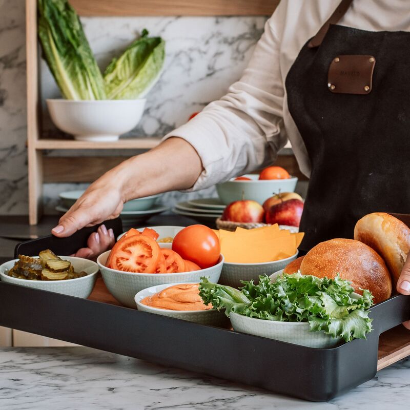 Nordic Kitchen tarjotin suorakaide 35 x 50 cm, musta