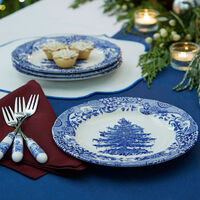 Spode Blue Italian Christmas Tree Tallrik 20 cm