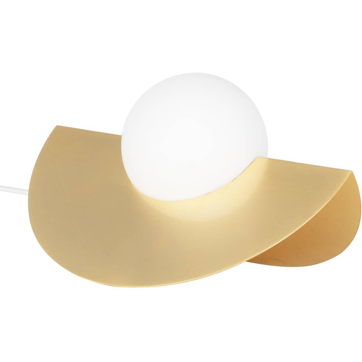 Bordlampe Roccia børstet messing