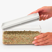 Tasty+ stapelbar förvaringsbehållare 1,5 liter, ljusgrå 