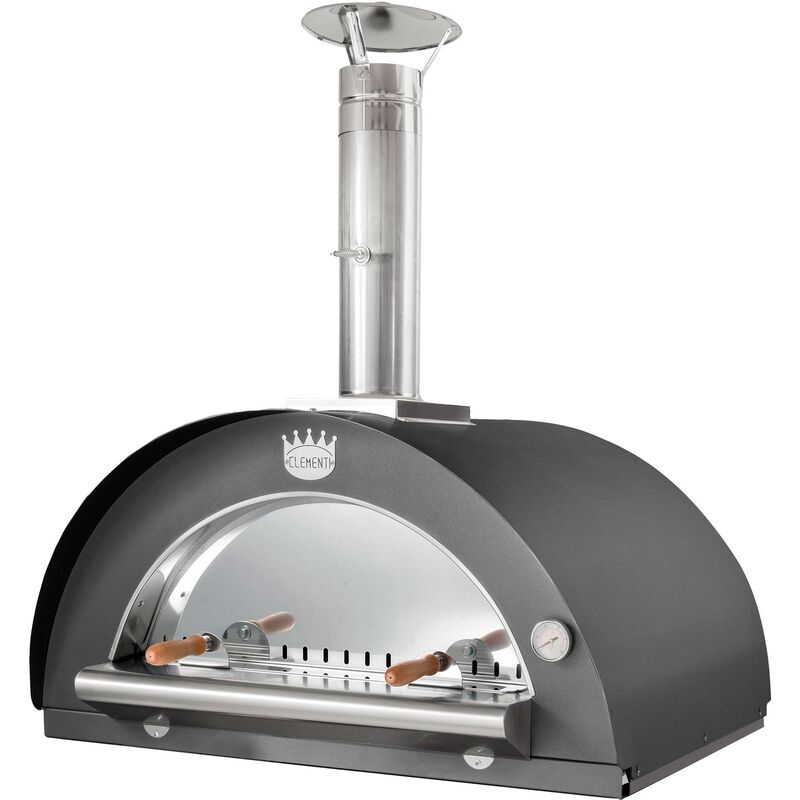 Family Brændefyret Pizzaovn 100x80 cm. Antracit