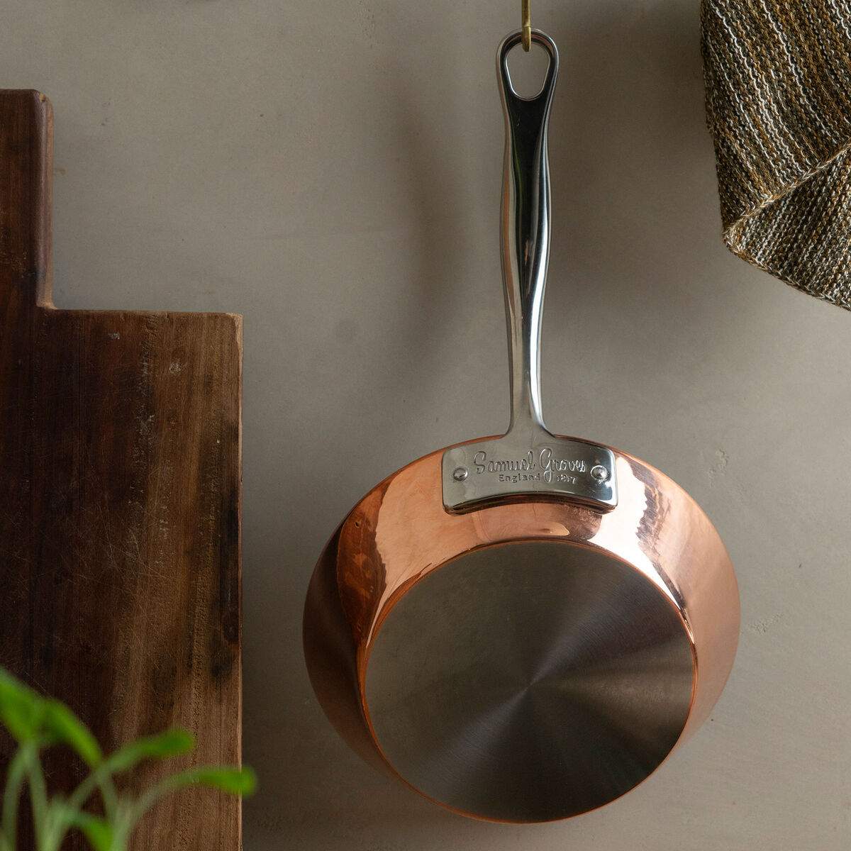 Samuel Groves Stekepanne 20 cm, kobber