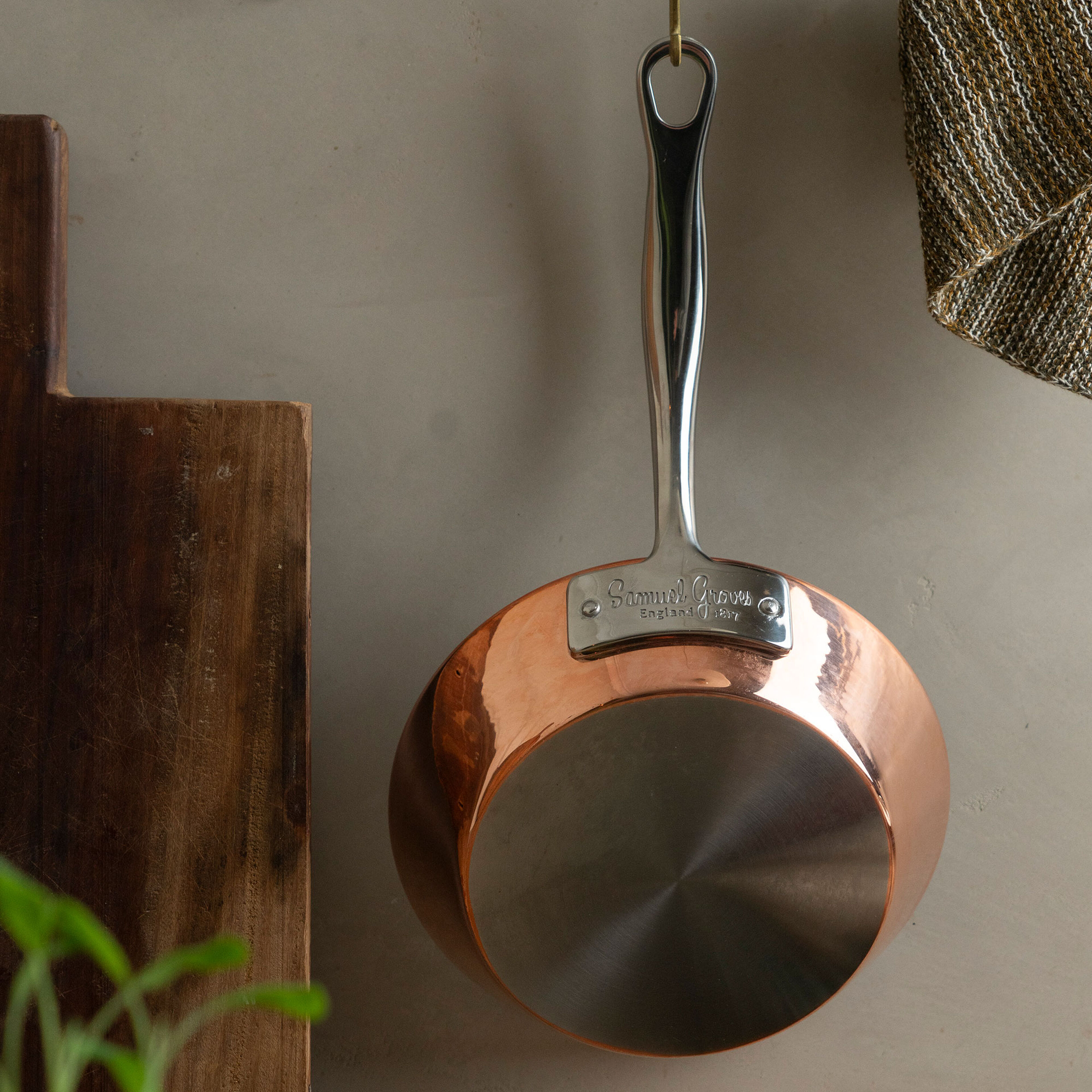 Samuel Groves Stekepanne 20 cm, kobber