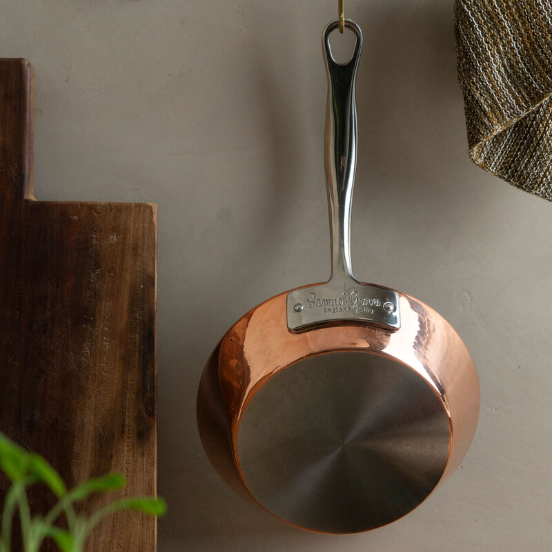 Samuel Groves Stekepanne 20 cm, kobber