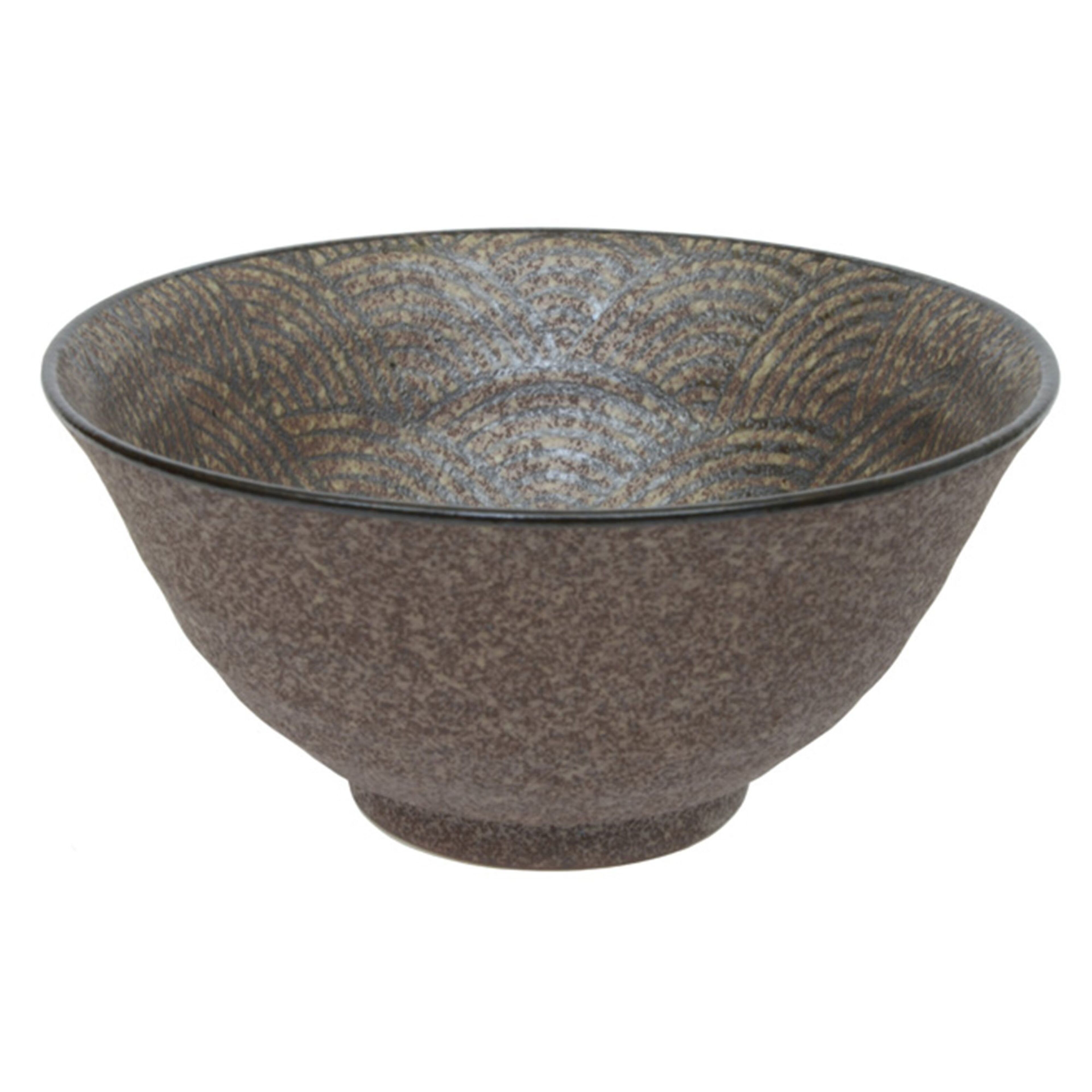 Minoyaki ramenskål, bronze matt