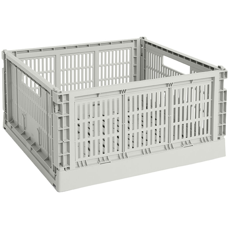 HAY Colour Crate Large Square oppbevaringsboks, grey