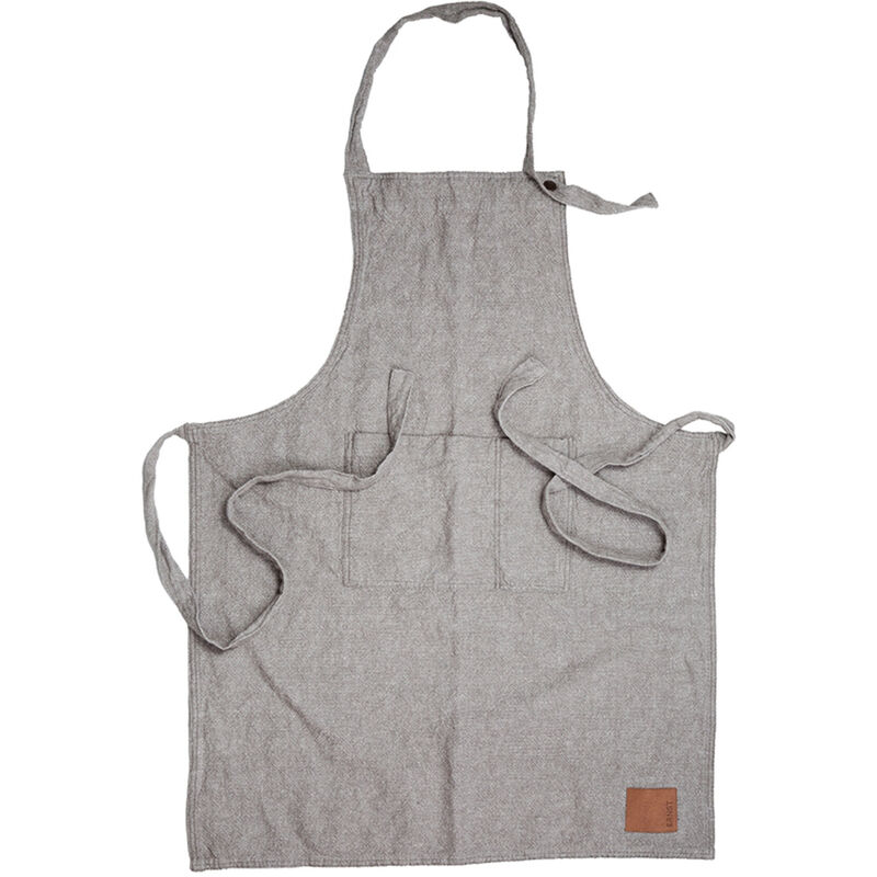Lang forklæde, grå