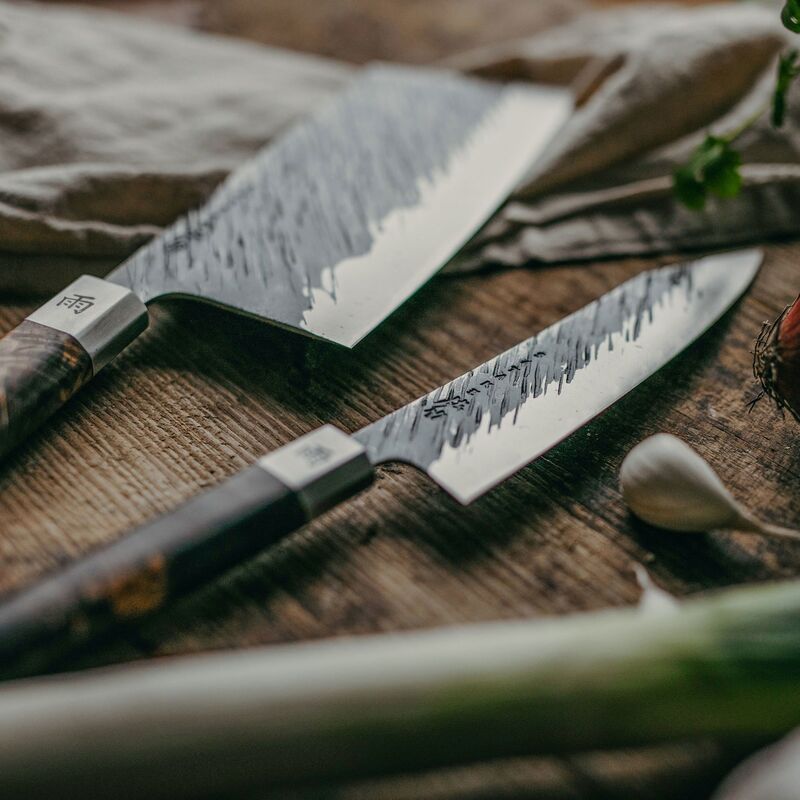 Ame knivsæt (kinesisk kokkekniv + bunkakniv)