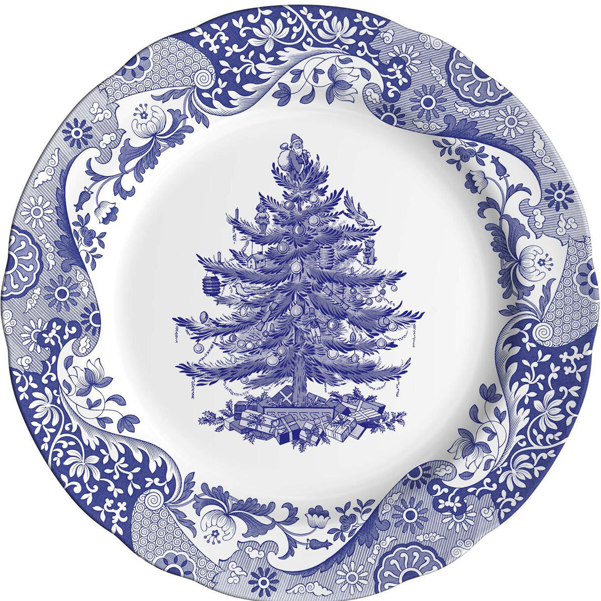 Spode Blue Italian Christmas Tree Tallrik 27 cm