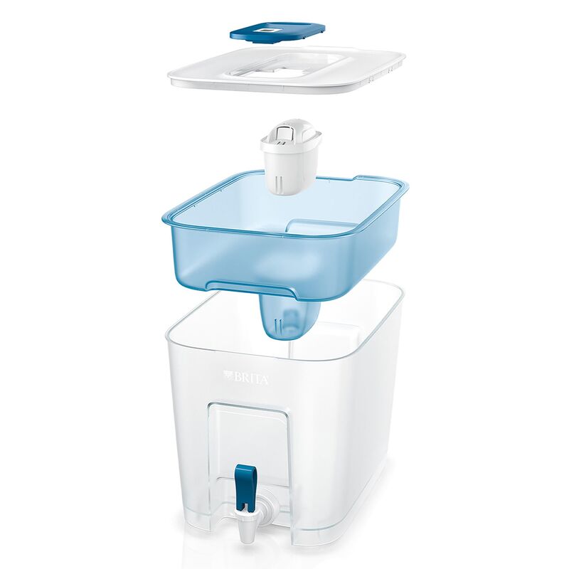 Flow vattenfilterkanna, blå