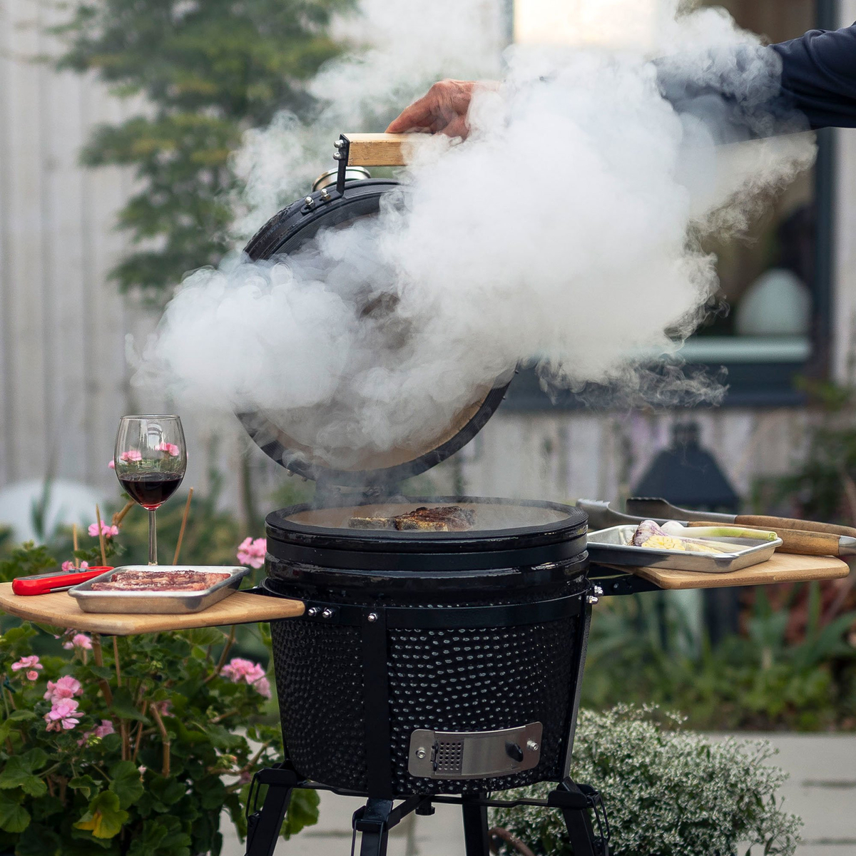 JR 15" kolgrill, svart