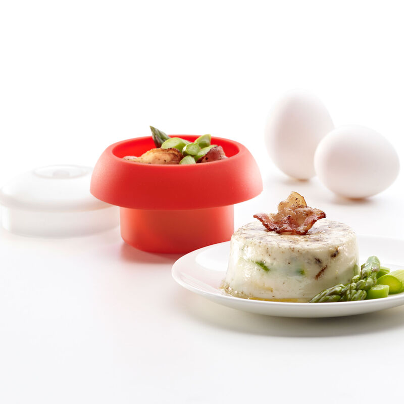 Äggpocherare cylinder, röd