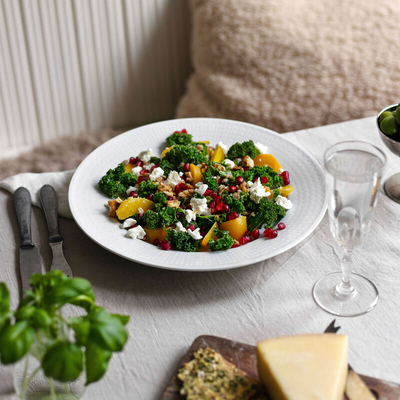 Swedish Grace dyb tallerken, 25 cm., hvid