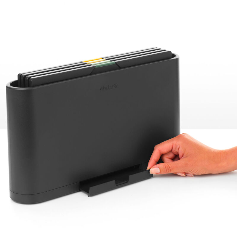 Tasty+ skærebrætssæt 4 dele, mørkegrå