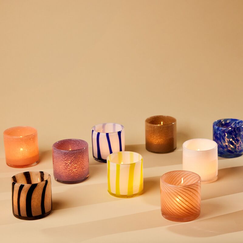 Calore fyrfadsstage extra small, brun/beige