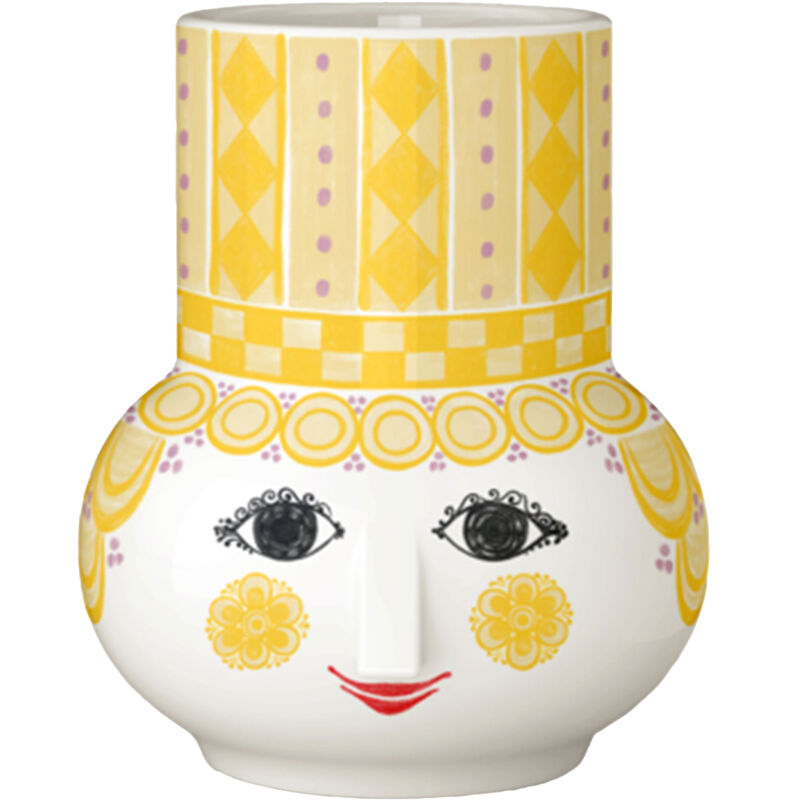 Bjørn Wiinblad Olga kynttilänjalka 9 cm, keltainen