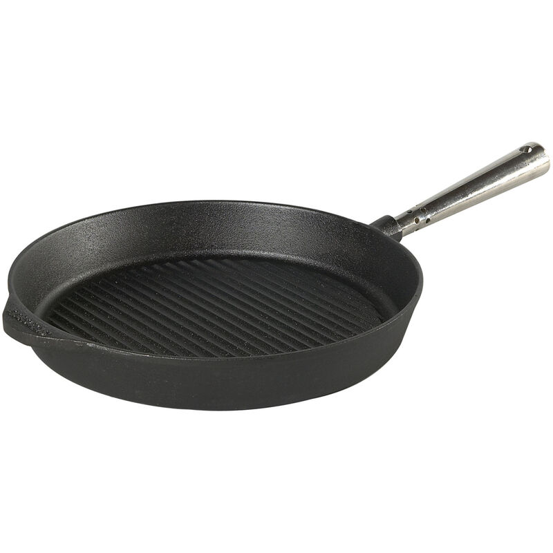 Grillpanna Gjutjärn 28 cm Stålhandtag